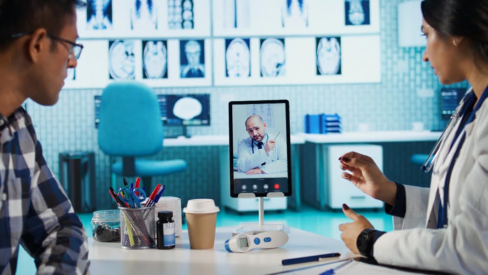 Explaining why telehealth is needed.